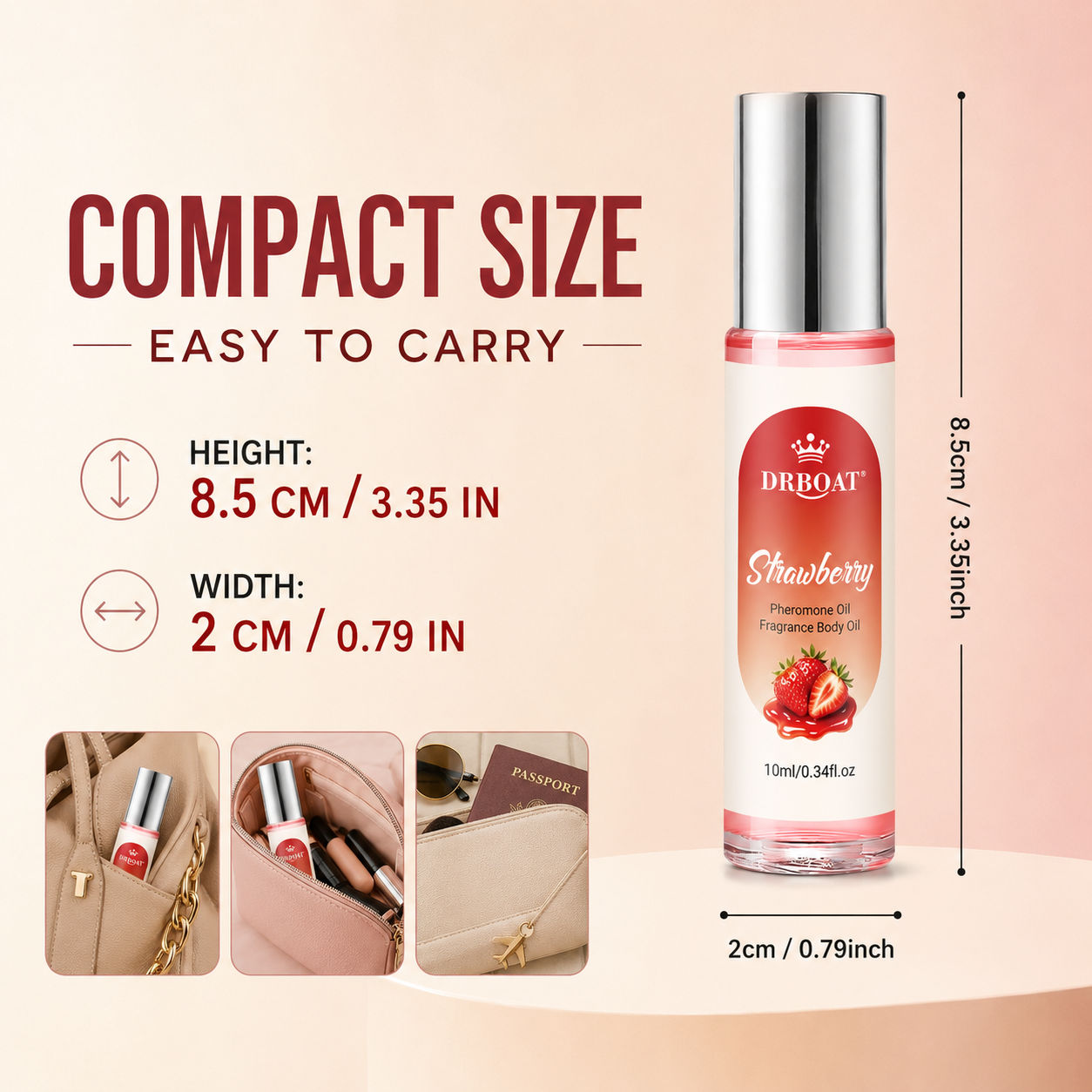Strawberry Roll-On Perfume Oil - đánh giá và giá Perfume Fragrance Oil